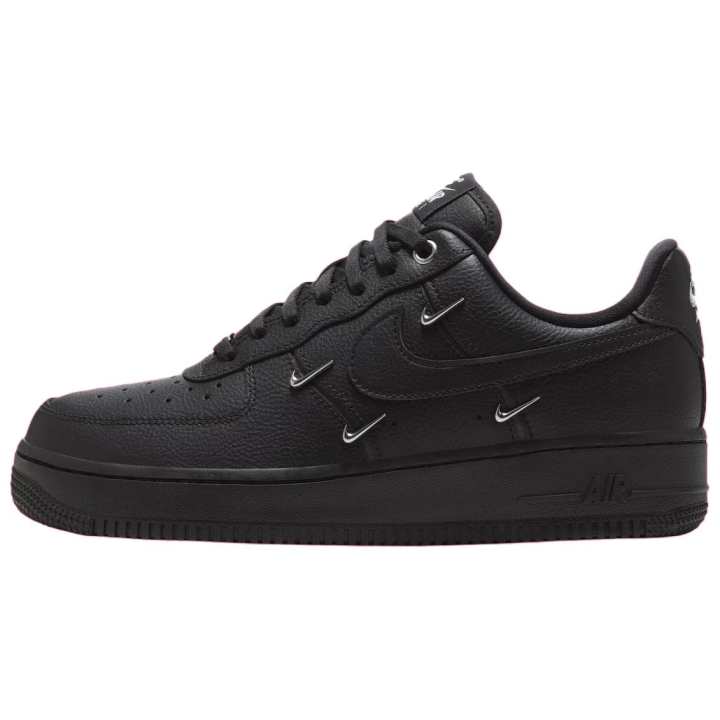 Nike Nike Air Force 1 Low Women's Cow Split Leather Low top Skateboard Shoes Women's Black