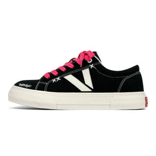 BURNING FLAME Cushioning Abrasion Resistant Cushioning, Wear Resistant Low top Skateboard Shoes Unisex Black