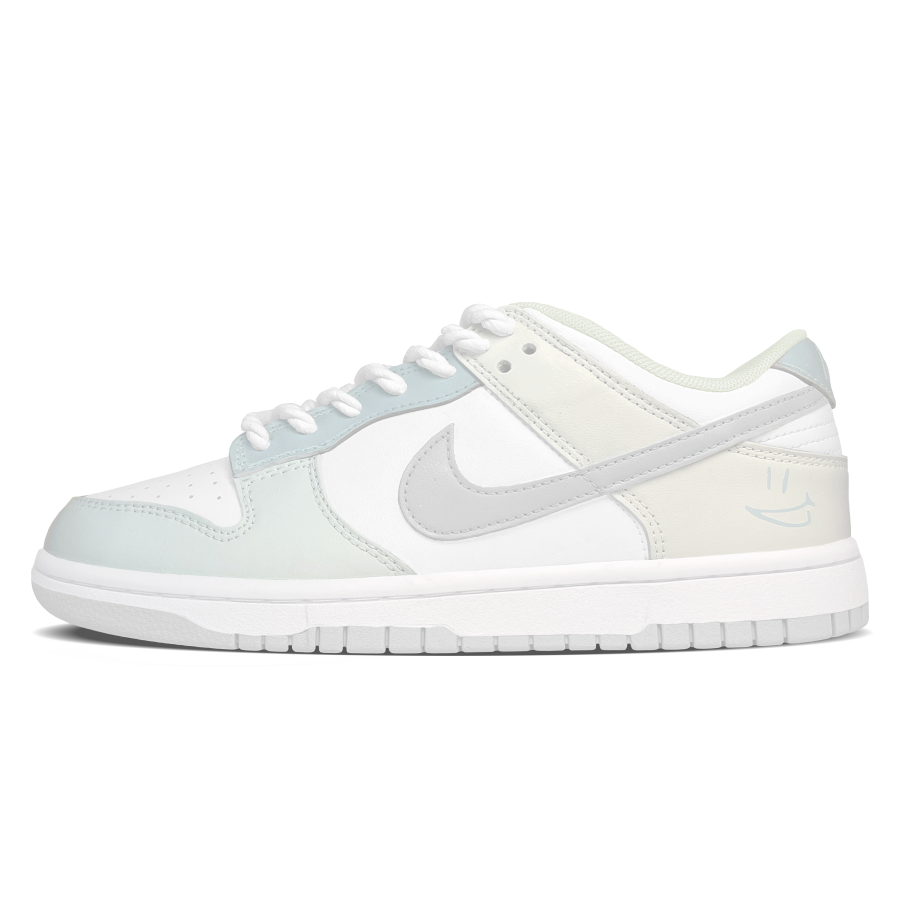 Nike Nike Dunk Leather Breathable Low top Skateboard Shoes Unisex Beige Gray