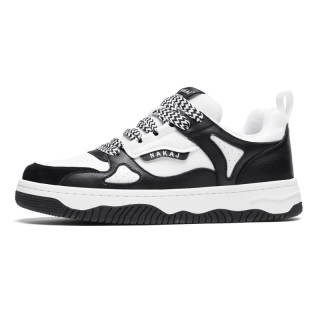 NAKAJ Low top Skateboard Shoes Unisex Black White
