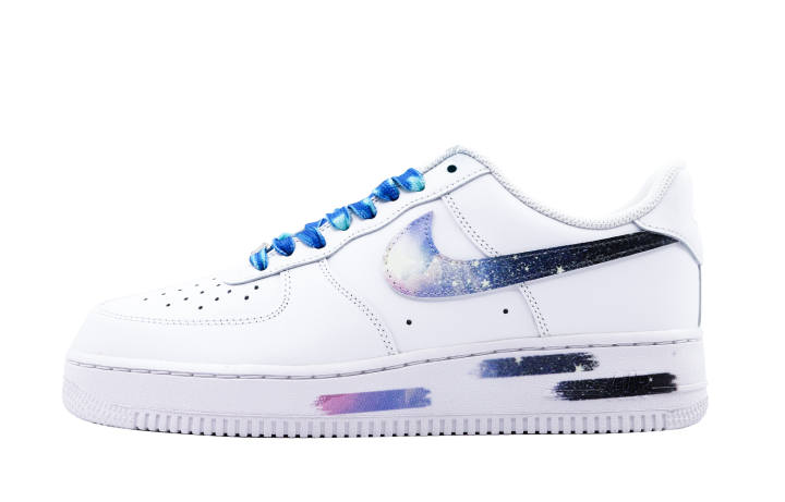 Nike Nike Air Force 1 Low top Skateboard Shoes Men's White Blue