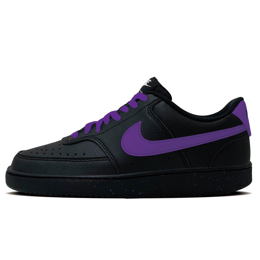 Nike Nike Court Vision 1 Because Of The Purple Synthetic Leather Abrasion Resistant Low top Skateboard Shoes Men's