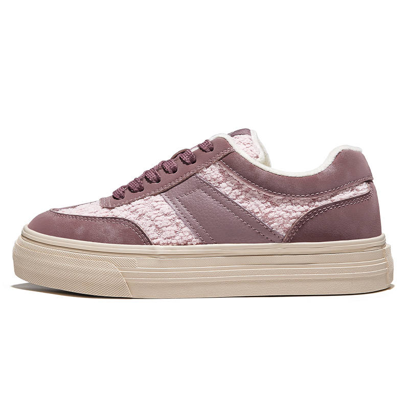 FEIYUE Fleece-Lined Comfortable Casual Thermal Slip-Resistant And Abrasion-Resistant Low-top Skateboard Shoes Women's