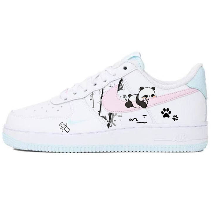 Nike Nike Air Force 1 Cute Bear Tarepanda, Rolling Bamboo Fun Slip Resistant Abrasion Resistant