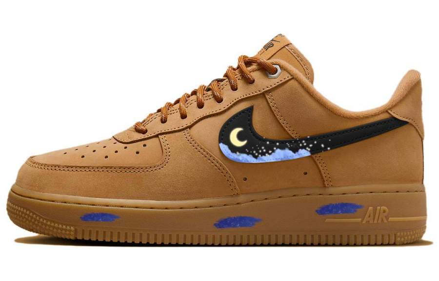 Nike Nike Air Force 1 Skateboard Shoes Women's Low Top Brown/Black
