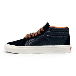 VXDT Abrasion Resistant Slip Resistant High top Skateboard Shoes Unisex Black Orange