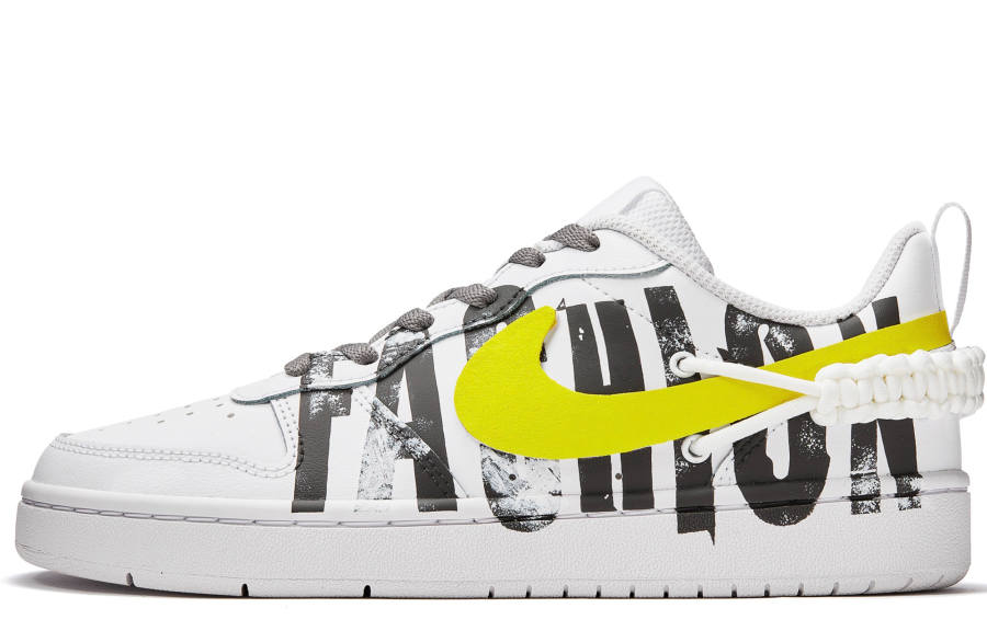 Nike Nike Court Borough Low Freedom Panda, Box, Hobo Low top Skateboard Shoes Women's Black White Yellow