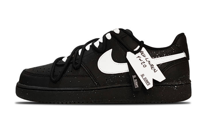 Nike Nike Court Vision Low Impact Resistance Impact Resistance Low top Skateboard Shoes Unisex Black White