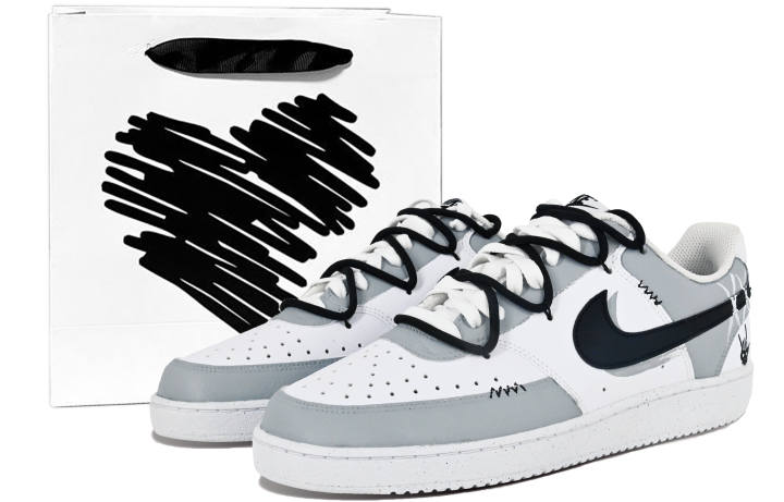 Nike Nike Court Vision 1 Shadow Hunter Low top Skateboard Shoes Unisex Gray