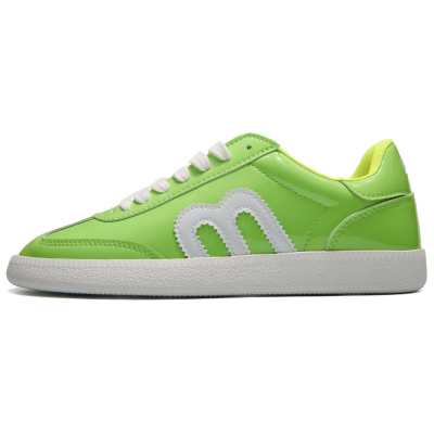 EKM Slip Resistant Abrasion Resistant Low top Skateboard Shoes Women's White Green