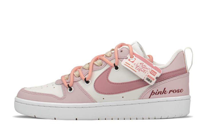 Nike Nike Court Borough Low top Skateboard Shoes GS Pink Beige