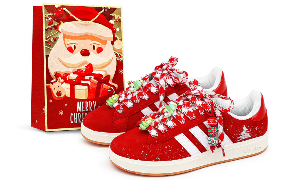 Adidas Adidas Grand Court Base 00s Crow Made, Velvet Crimson Cushioning, Wear Resistant Skateboard Shoes Unisex Red