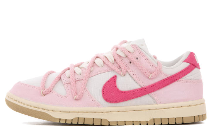 Nike Nike Dunk Low top Skateboard Shoes Women's Pink White