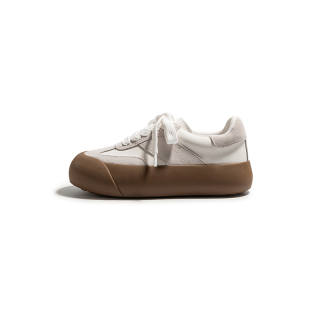 KBNB Lightweight Height Increasing Low top Skateboard Shoes Women's Ecru