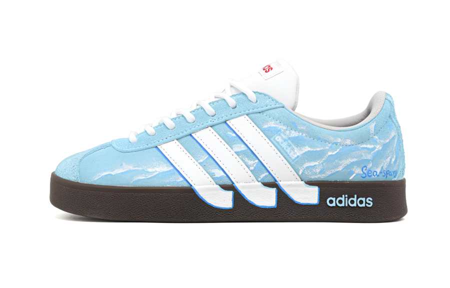 Adidas Adidas VL COURT 2.0 Lifestyle Bondi Ocean Abrasion Resistant Low top Skateboard Shoes Unisex
