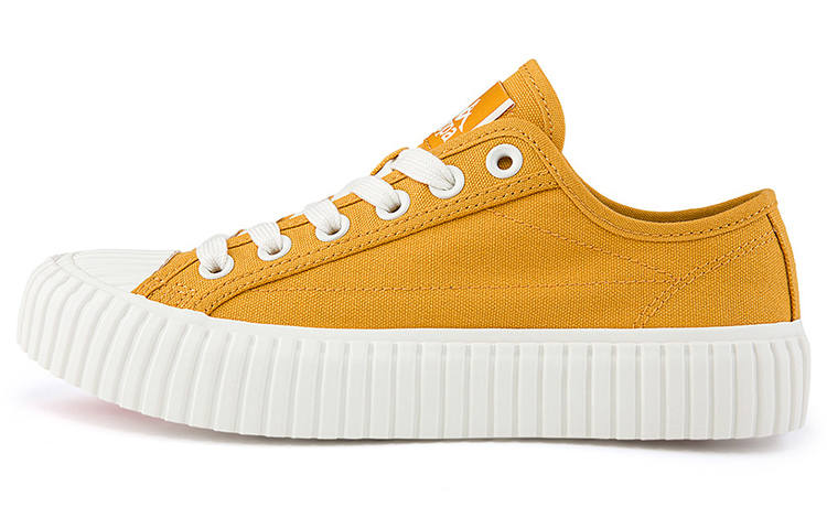Kappa Breathable Low top Skateboard Shoes Unisex Yellow White
