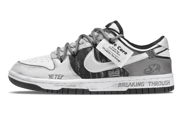 Nike Nike Dunk Night Walker Abrasion Resistant Balance Low top Skateboard Shoes Men's Gray