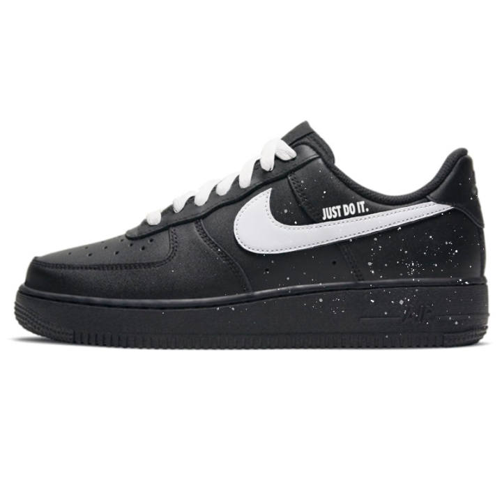 Nike Nike Air Force 1 Impact Resistance And Abrasion Resistant Low top Skateboard Shoes Unisex Black White