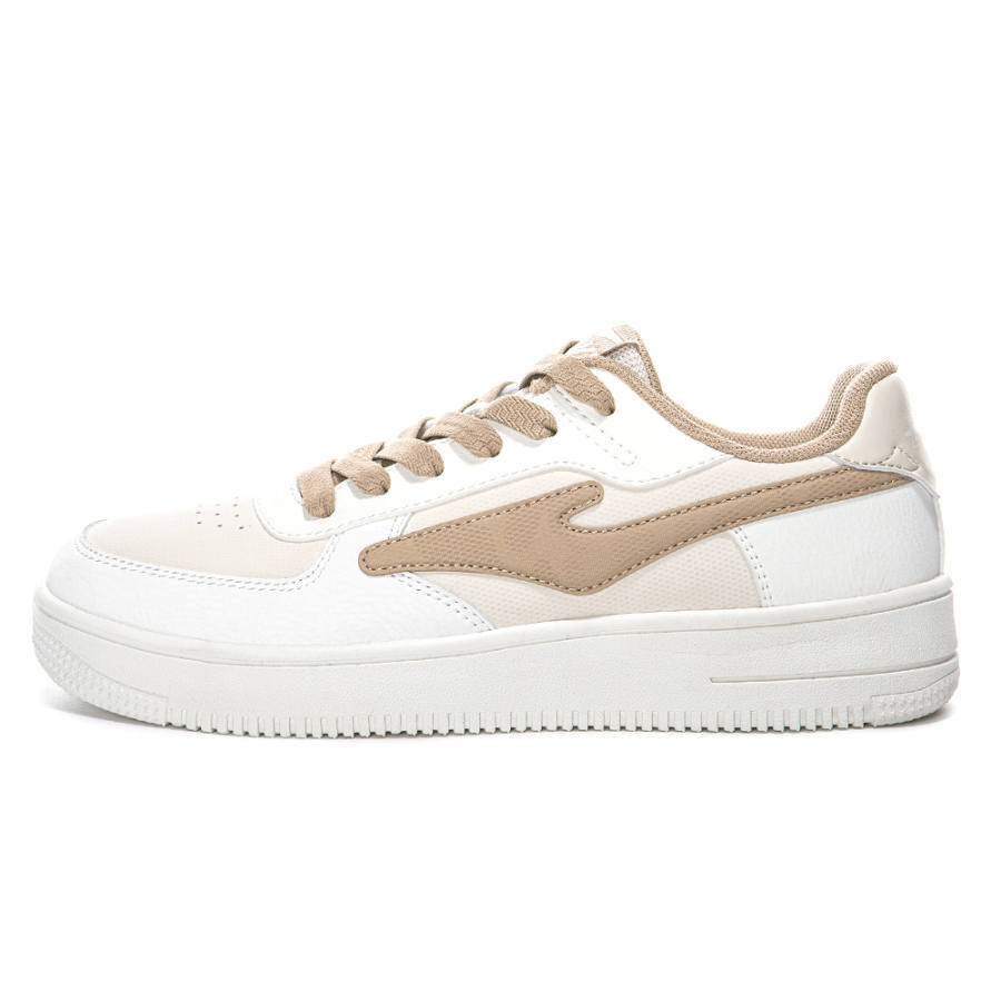 Erke Coverage Slip Resistant Cushioning Balance Low top Skateboard Shoes Women's Eggnog Gray Microcrystal White