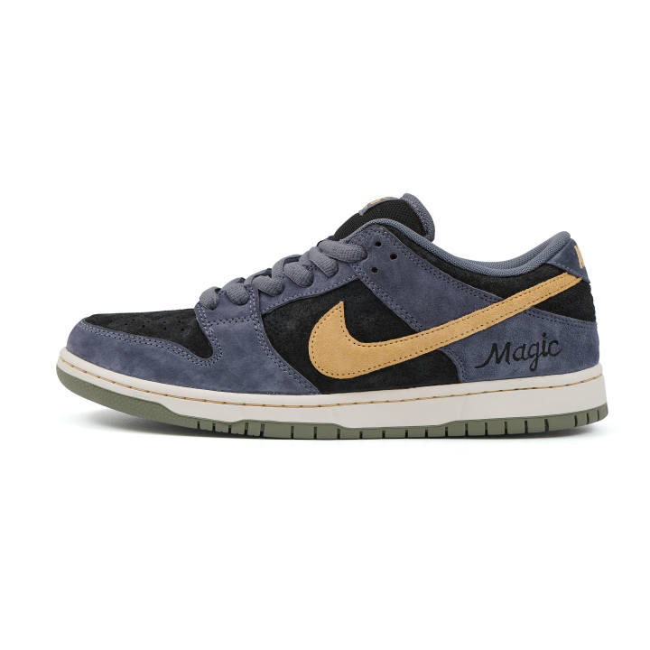 Nike Nike Dunk SB Cushioning Abrasion Resistant Balance Low top Skateboard Shoes Unisex Blue Black
