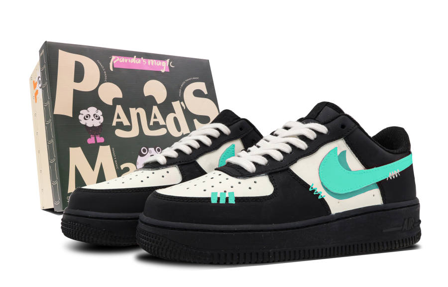 Nike Nike Air Force 1 Retro Skateboard Shoes Women's Black Blue
