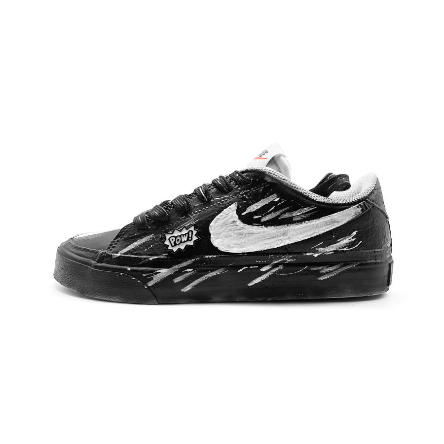 Nike Nike Court Royale Infinite Abrasion Resistant Abrasion Resistant Low top Skateboard Shoes Unisex Black White