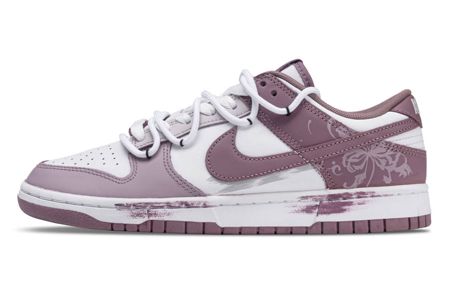 Nike Nike Dunk Full Of Autumn Abrasion Resistant Abrasion Resistant Low top Skateboard Shoes Unisex Purple Gray