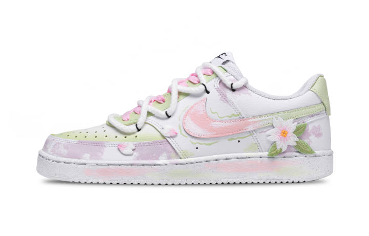 Nike Nike Court Vision Low top Skateboard Shoes Unisex Spring Cherry Blossom Color