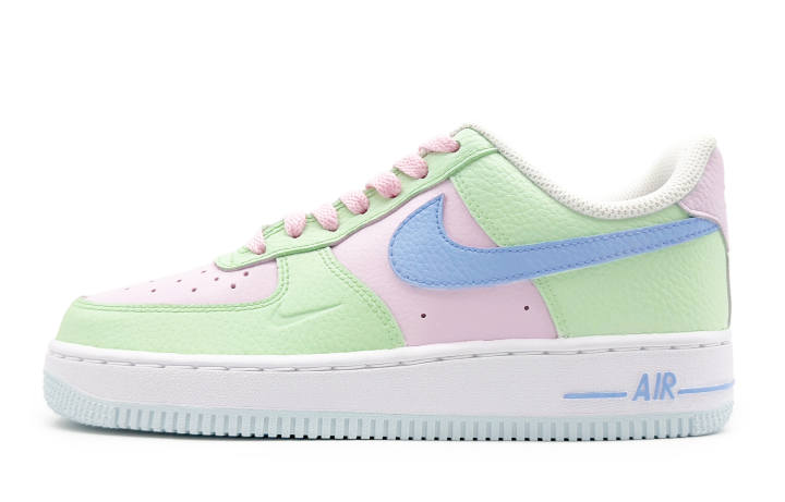 Nike Nike Air Force 1 Low top Skateboard Shoes Women's Pink Green Blue