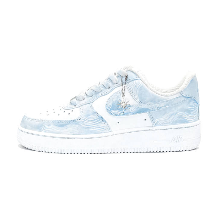 Nike Nike Air Force 1 Blue Sea, First Culture Slip Resistant Abrasion Resistant Balance