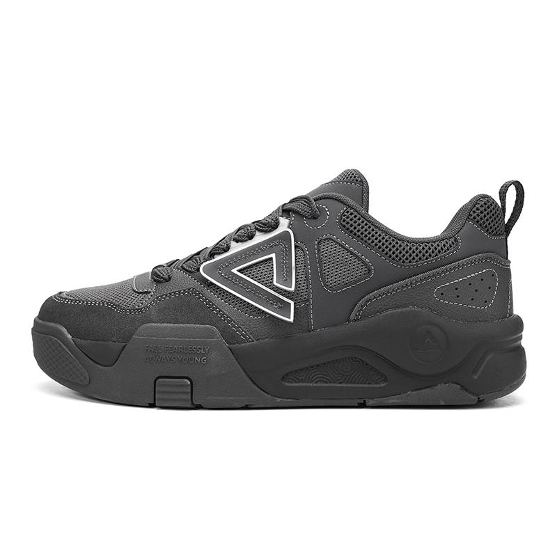 PEAK The Posture Is Extremely Leaping Skateboard Shoes Women's Low Top Black