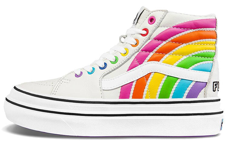 Vans Sk8 Flour Shop x Sk8 Super ComfyCush Vans-Hi 'Rainbow'