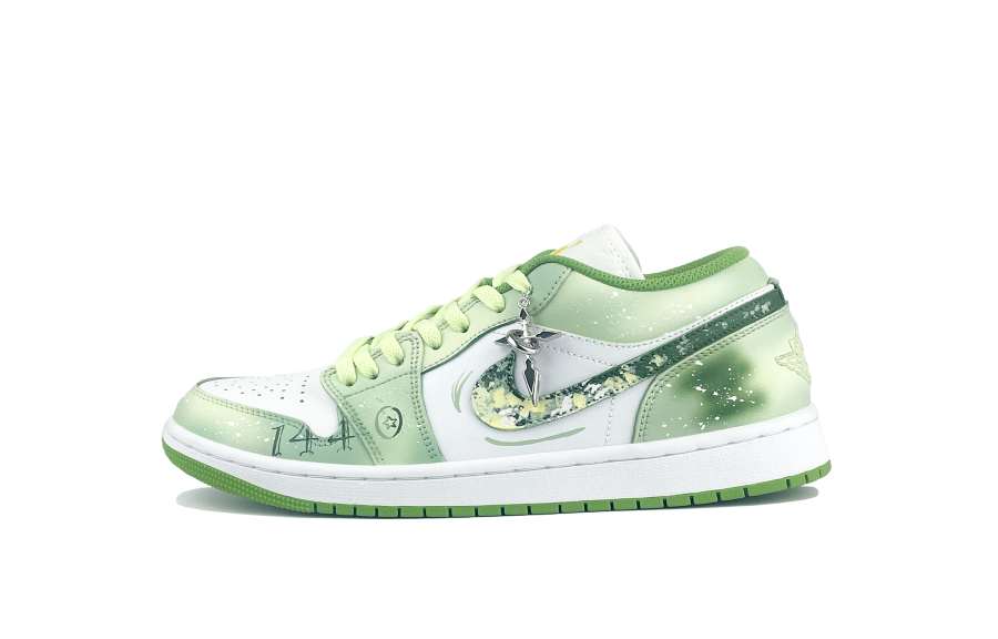 Jordan Jordan Air Jordan 1 Low top Skateboard Shoes Unisex Emerald Green