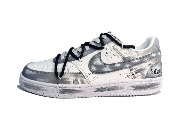 Nike Nike Court Vision 1 Bach Old Testament Abrasion Resistant Low top Skateboard Shoes Men's Gray