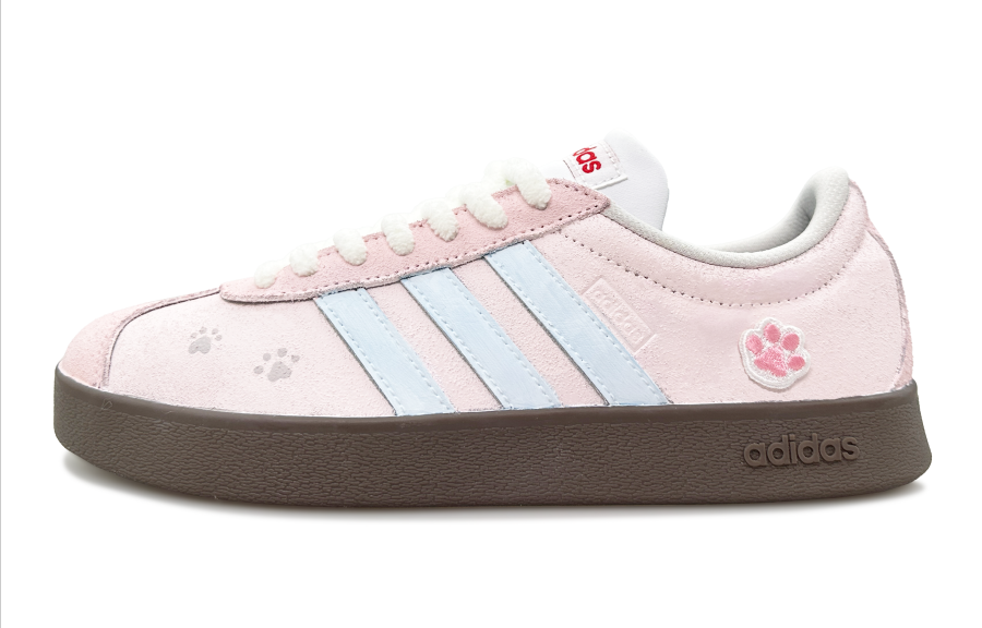 Adidas Adidas Neo Anti-Slip Wear-Resistant Low-Top Skateboard Shoes Unisex Pink Blue