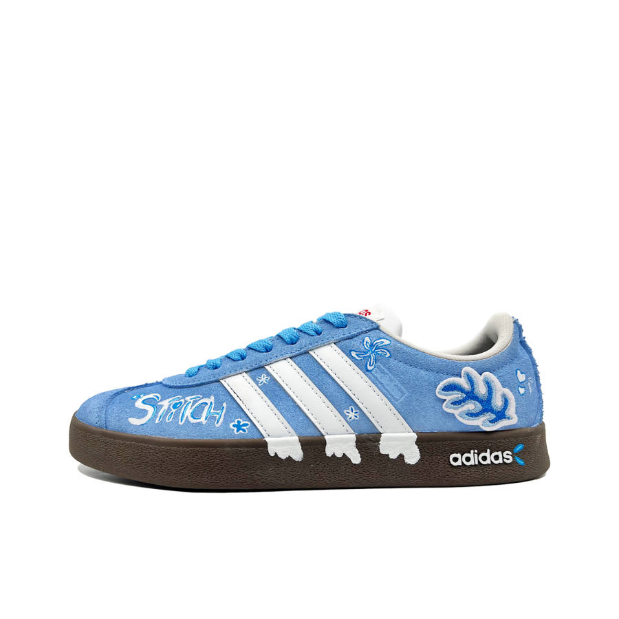 Adidas Adidas VL COURT 2.0 Starry Vow, Ocean's Heartbeat Abrasion Resistant Low top Skateboard Shoes Unisex