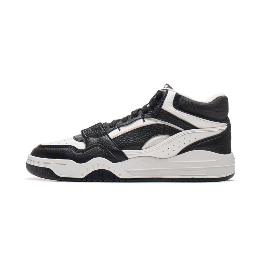 Li-Ning Li Ning Moon White HI Mid top Skateboard Shoes Men's Black White