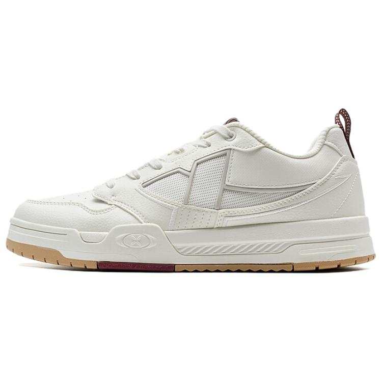XTEP Abrasion Resistant Thermal Lightweight Low top Skateboard Shoes Men's Sail White