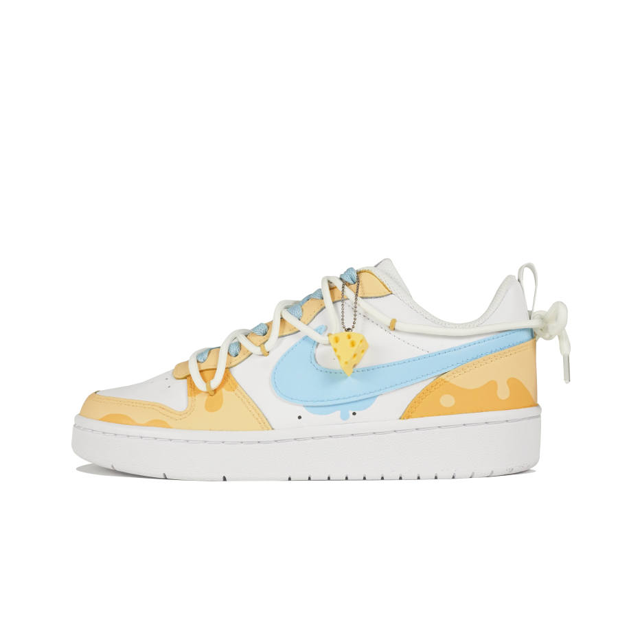 Nike Nike Court Borough Low Nine Systems Low top Skateboard Shoes GS White Blue