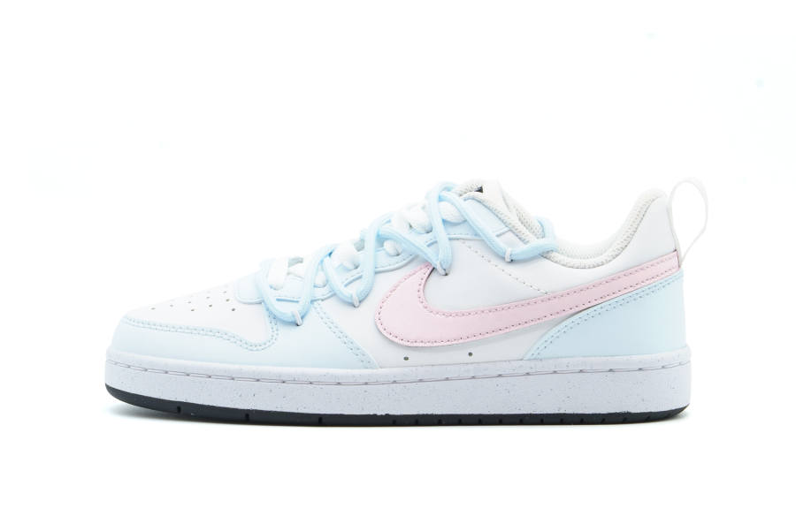 Nike Nike Court Borough Cushioning, Wear Resistant Low top Skateboard Shoes Women's Blue Pink