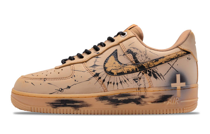 Nike Nike Air Force 1 Slip Resistant, Abrasion Resistant, Lightweight Low top Skateboard Shoes Unisex Brown