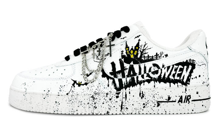 Nike Nike Air Force 1 Slip Resistant, Abrasion Resistant, Lightweight Low top Skateboard Shoes Unisex White Black