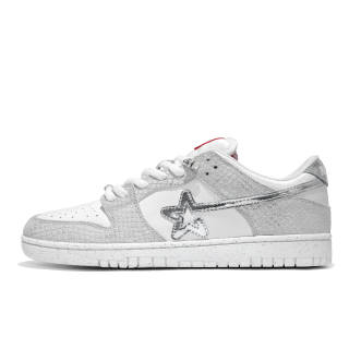 RIPSTAR SKBD Low White Snake CNY Collection, Year Of The Snake Special Version Retro Sports Couple Shoes Low top