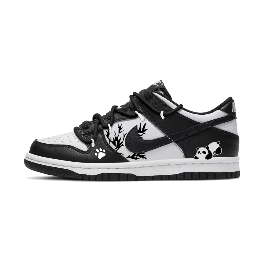 Nike Nike Dunk Ink Shadow Panda Footprint Waterproof And Wear resistant Low top Skateboard Shoes Unisex