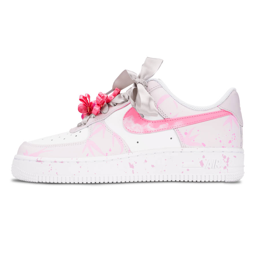 Nike Nike Air Force 1 Slip Resistant Abrasion Resistant Low top Skateboard Shoes Women's Pink