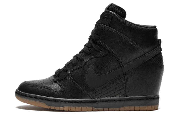 Nike Nike Dunk Sky Hi Essential Synthetic Leather Coverage Thermal Coverage High top Skateboard Shoes Women's Black