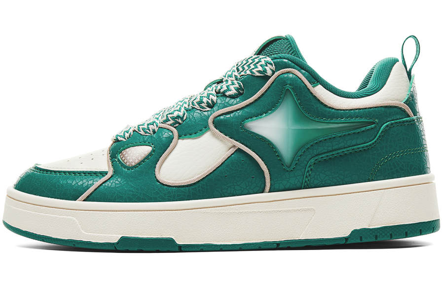 PEAK Skateboard Shoes Women's Low Top Peace Green