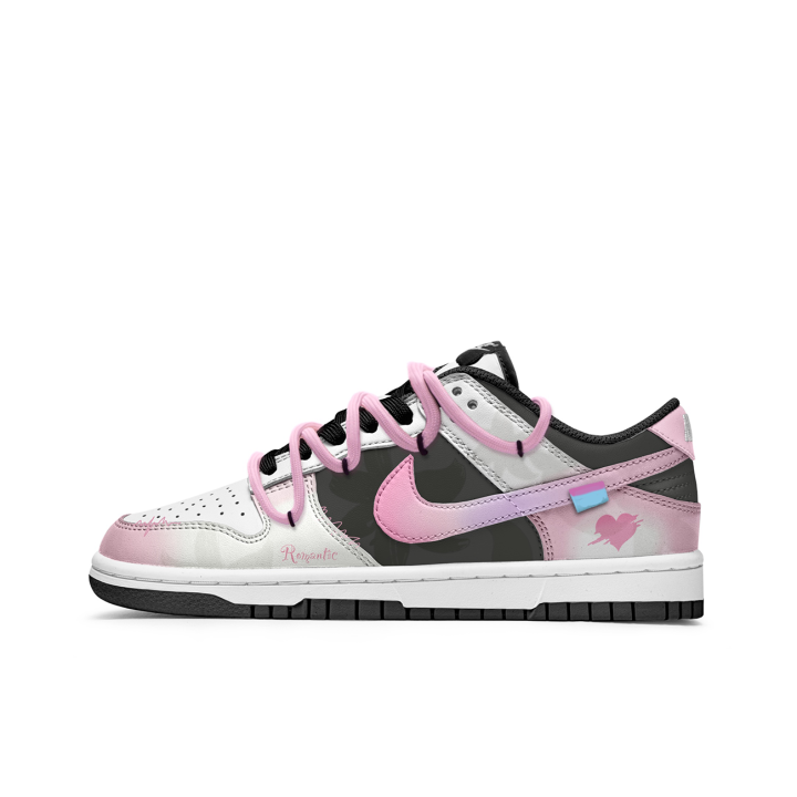 Nike Nike Dunk Freedom Panda, Black Romantic Slip Resistant Abrasion Resistant Low top Skateboard Shoes Unisex