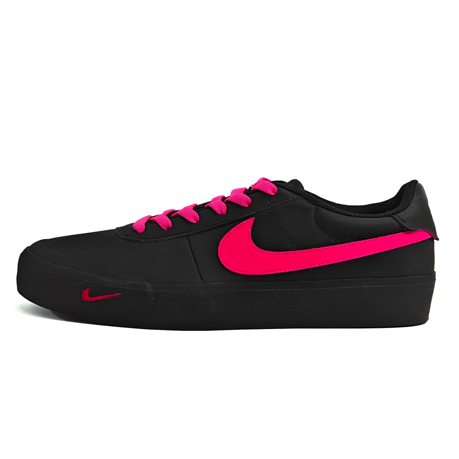 Nike Nike Court Shot Slip Resistant, Abrasion Resistant, Lightweight Low top Skateboard Shoes Unisex Black Pink