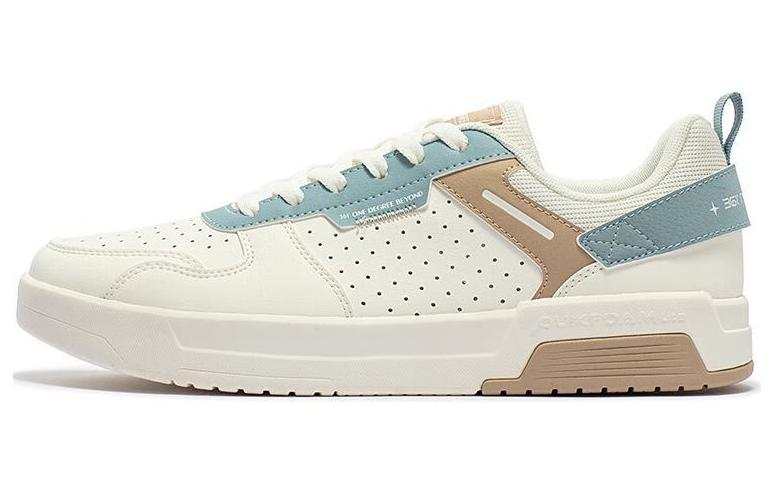 361° Versatile Slip Resistant Cushioning Low top Skateboard Shoes Men's White Blue